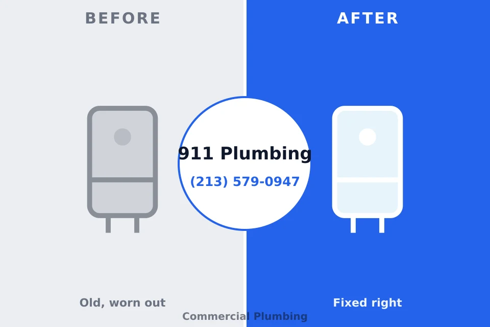 Before and after: plumbing repair Bel Air North, MD